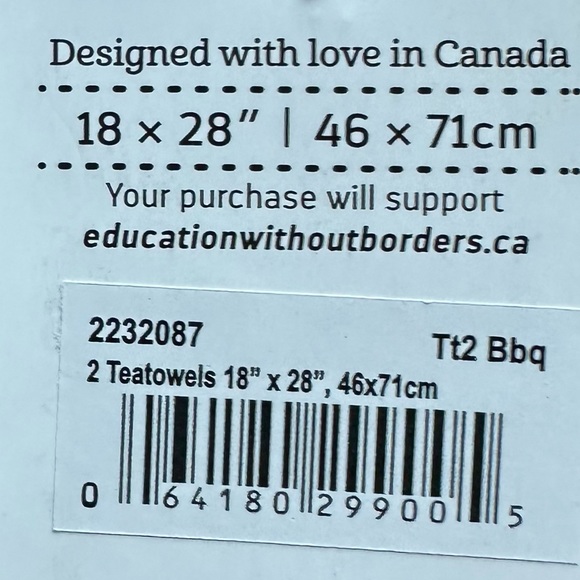 Now Designs BBQ Printed Tea Towels Set of 2 - Picture 3 of 3